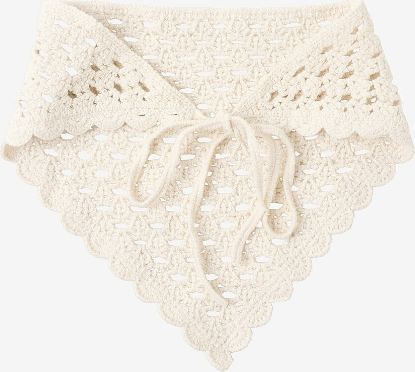 Skjerf Crochet Head Scarf - Hvit