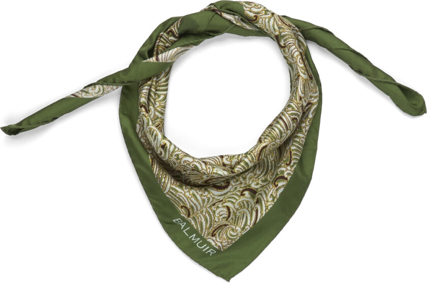 Amaroni Silk Scarf - Green - 90X 90