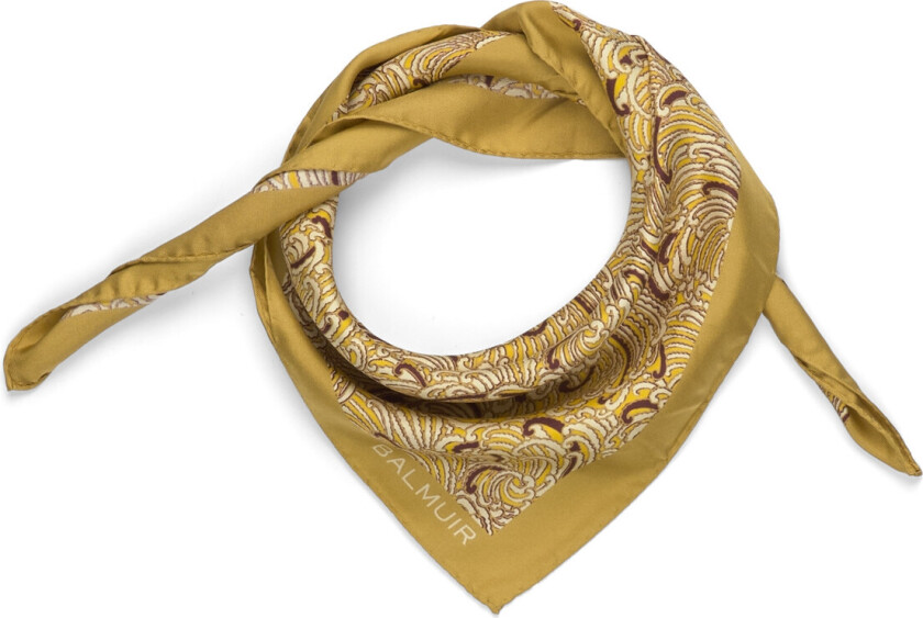 Amaroni Silk Scarf - Yellow - 90X 90