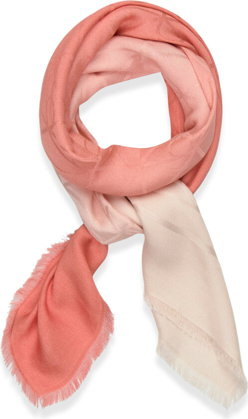 Gradient Emblem Square Scarf 70X - Coral - ONE SIZE