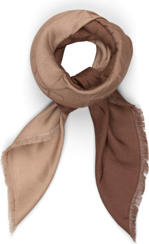 Gradient Emblem Square Scarf 70X - Beige - ONE SIZE