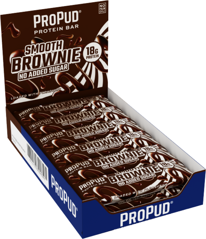 Bilde av 12 x ProPud Protein Bar, 55 g, Smooth Brownie