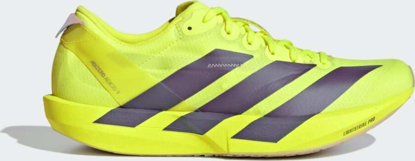 Adizero Adios 9 Dame Solar Yellow/Aurora Plum/Powder Plum 43 1/3