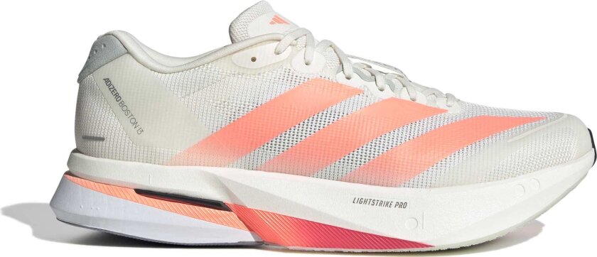 Bilde av Adizero Boston 13 Herre Off White/Lucid Orange/Grey 44 2/3