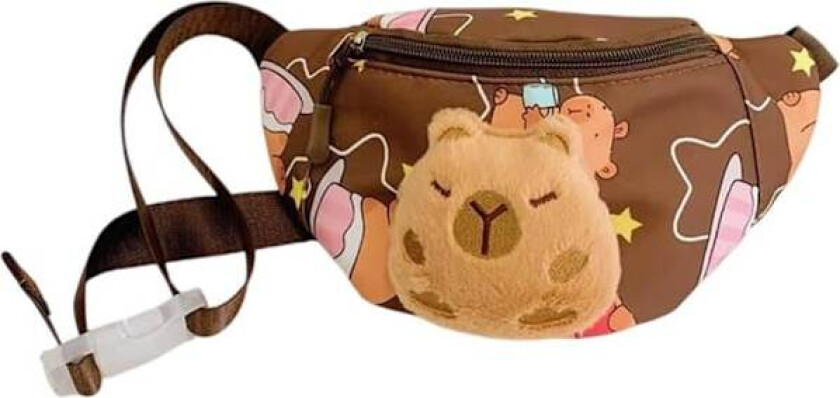 Capybara Belteveske Tegneserie Midjeveske Casual Skulderveske for Menn Kvinner Gutter Jenter Reise Vandring Sykling Løping