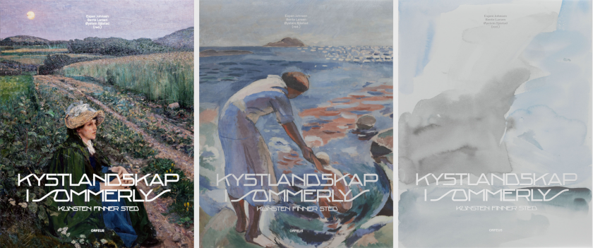 Kystlandskap i sommerlys kunsten finner sted