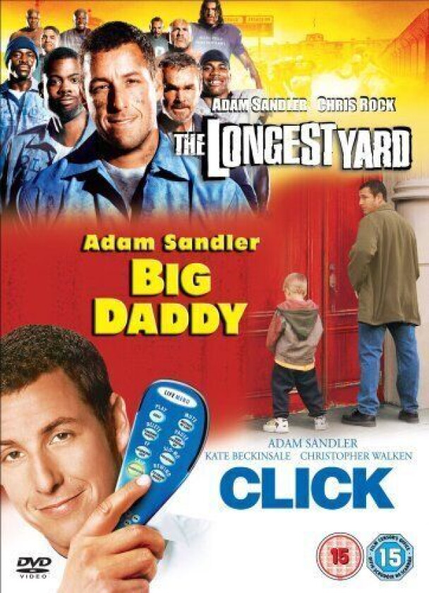 The Longest Yard/Click/Big Daddy DVD (2007) Kate Beckinsale, Dugan (DIR) Cert Region 2