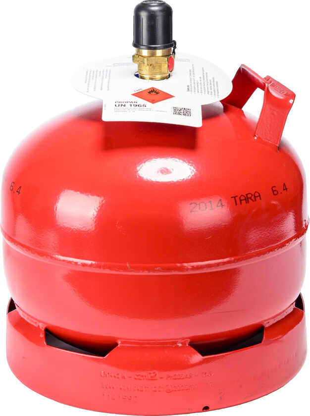 Propan kun gass 5 kg stål påtrykksventil