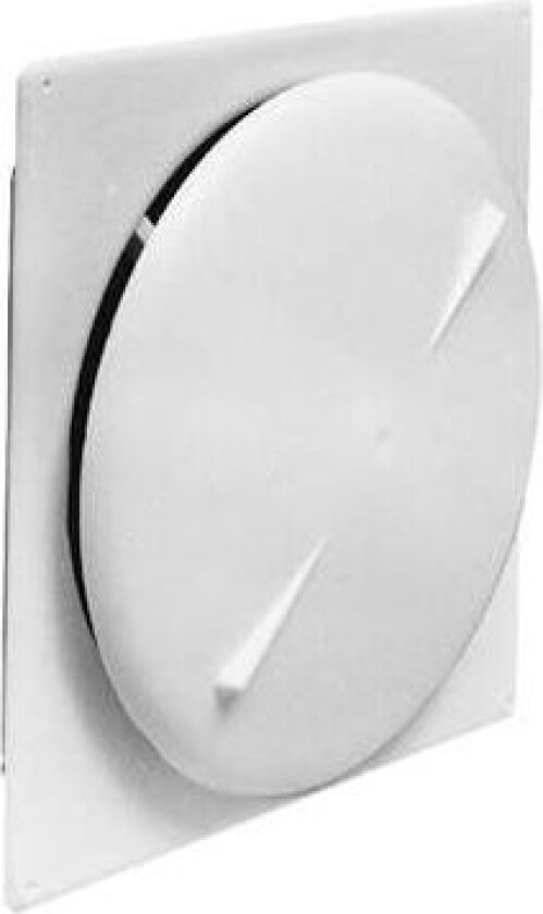 285 Tallerkenventil firkant, plast 200 mm