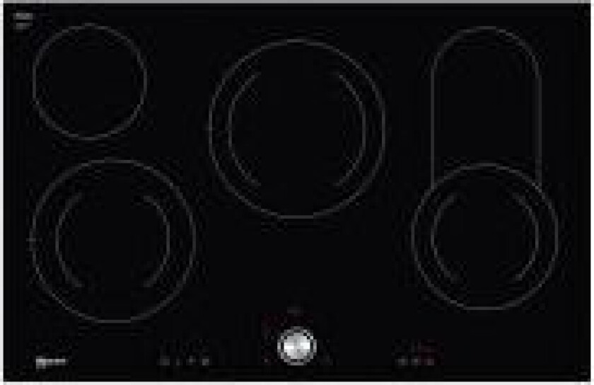 T18PT16X0 - Keramisk komfyrtopp - 4 plater - Nisje - bredde: 78 cm - dybde: 50 cm - uten ramme - svart