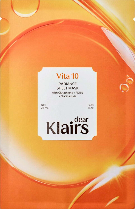 Vita 10 Radiance Sheet Mask, 1 stk.