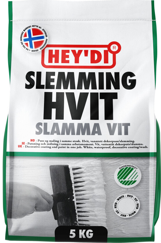 Slemming hvit 5 kg