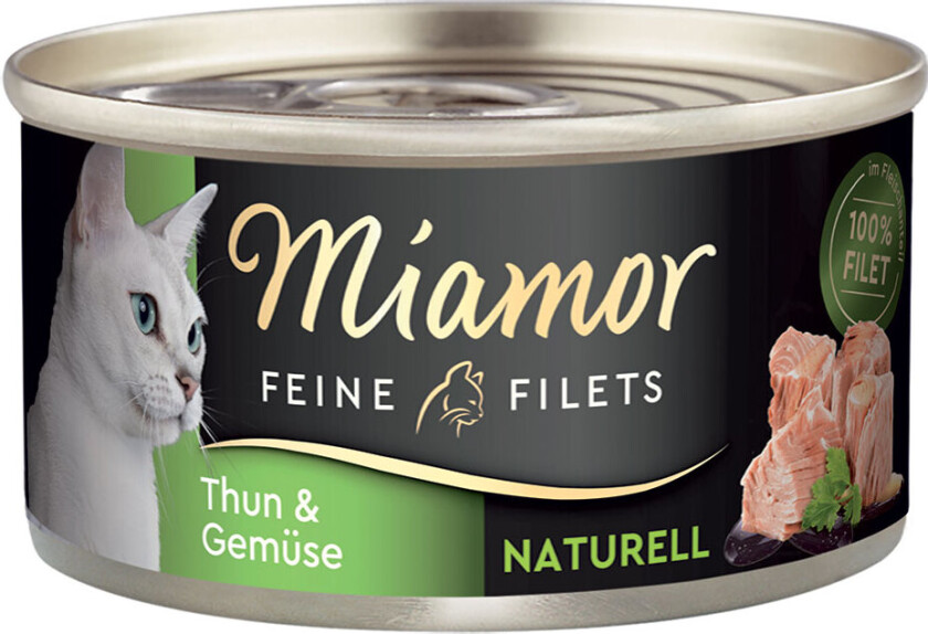 Økonomipakke Miamor Fine Filéter Naturelle 24 x 80 g - Tunfisk og grønnsaker