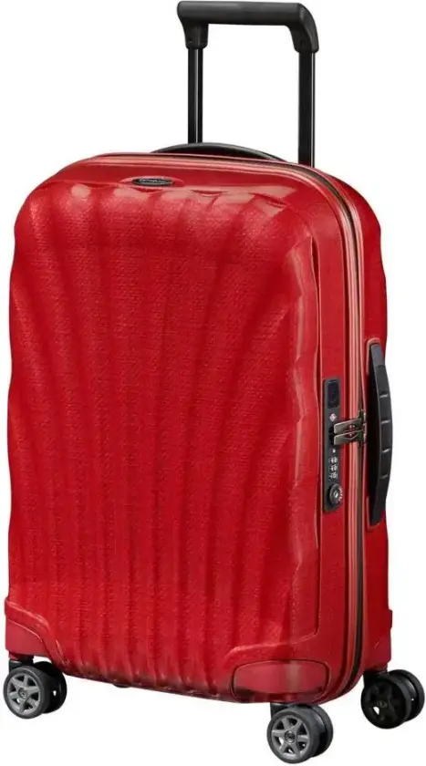 C-Lite Ultralett hard utvidbar kabinkoffert 55 cm/42 L Rød