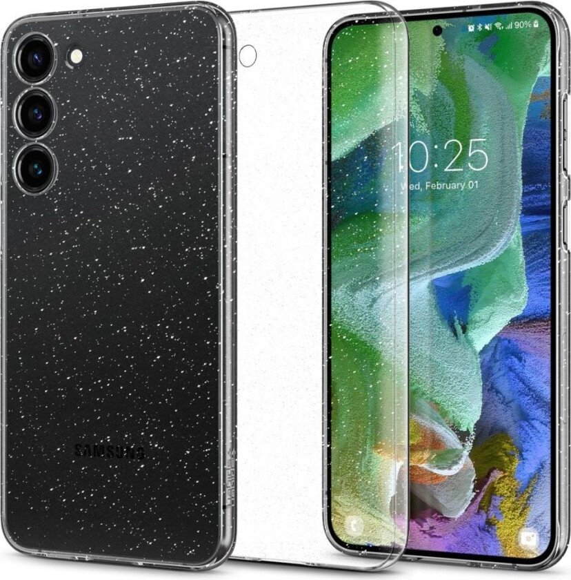 Spigen Galaxy S23 Plus Deksel AirSkin Glitter Crystal Quartz