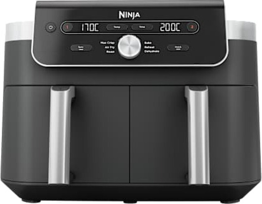 DualZone XL 9,5 l airfryer med 2 skuffer i Grå | DZ901EU | va Shark