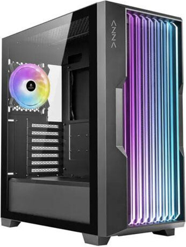 AZZA Guardian 520B Gaming kabinett - Midi Tower, ATX - Svart