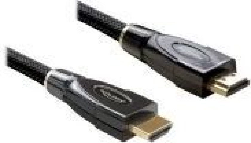 High Speed HDMI with Ethernet - HDMI-kabel med Ethernet - HDMI hann til HDMI hann - 3 m - antrasitt