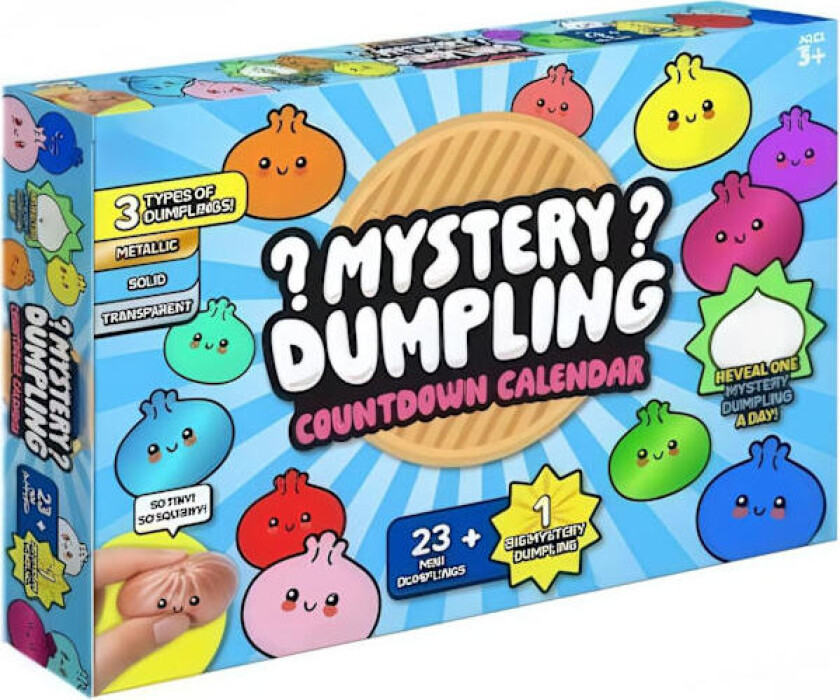 2026 Ny Squishy Bun Bao Bun Mystisk Julekalender (24 TILFELDIGE Dumplings)