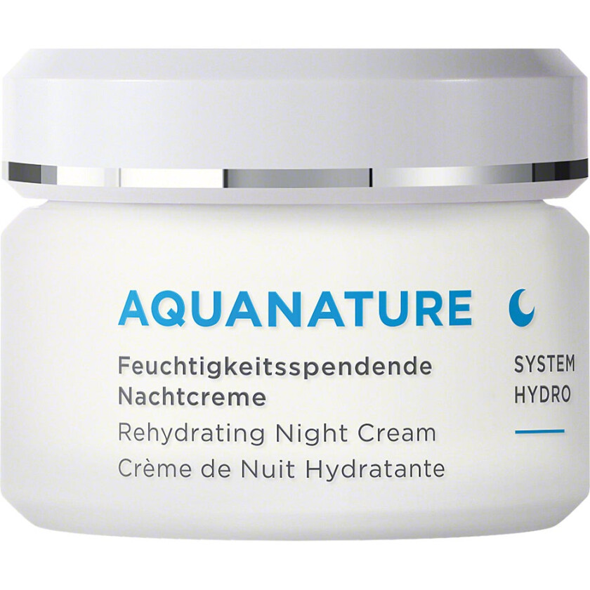 Annemarie Börlind Aquanature  Rehydrating Night Cream, 50 ml Annemarie Börlind Nattkrem