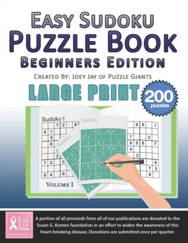 Easy Sudoku Puzzle Book av Joey Jay, Puzzle Giants (Paperback)