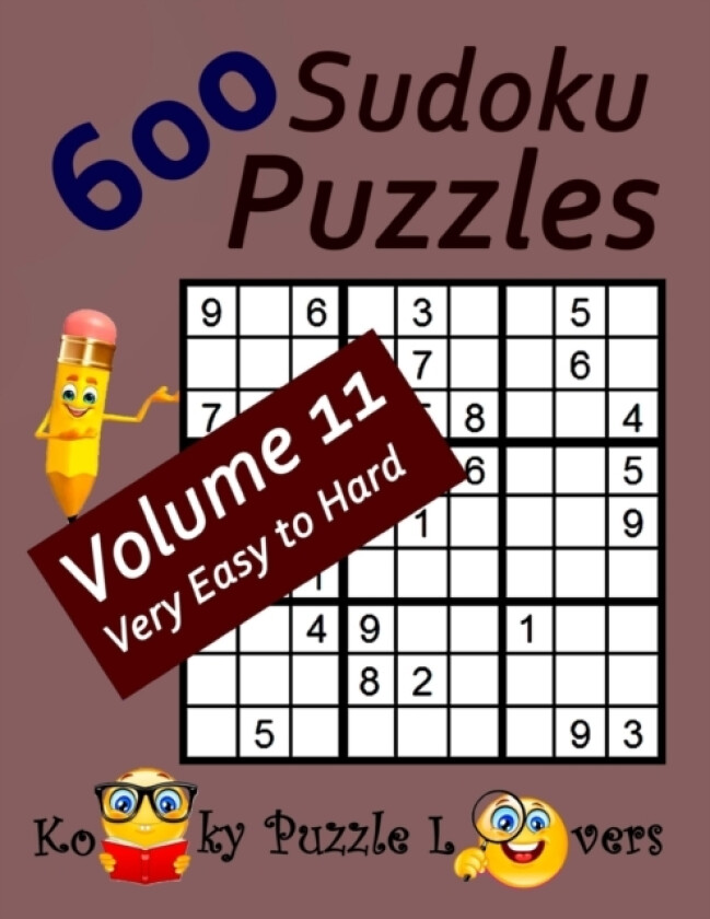 600 Sudoku Puzzles, Volume 11 av Lora Dollar, Kooky Puzzle Lovers (Paperback)