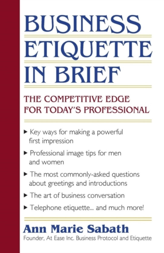 Business Etiquette in Brief av Ann Marie Sabath (Paperback)