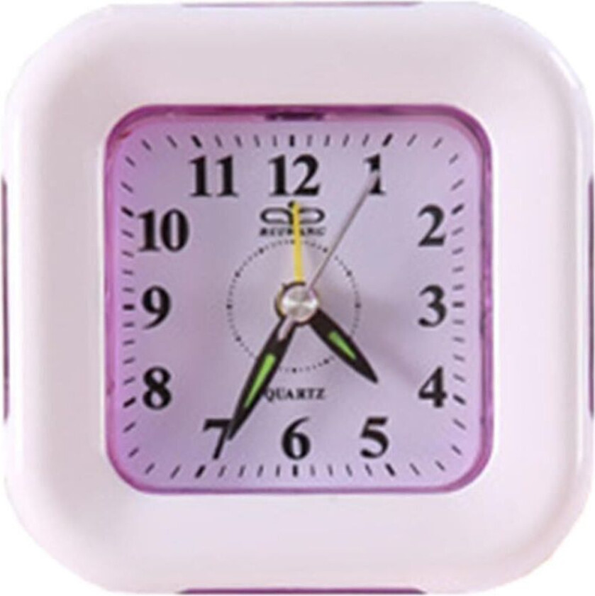 Liten firkantet vekkerklokke