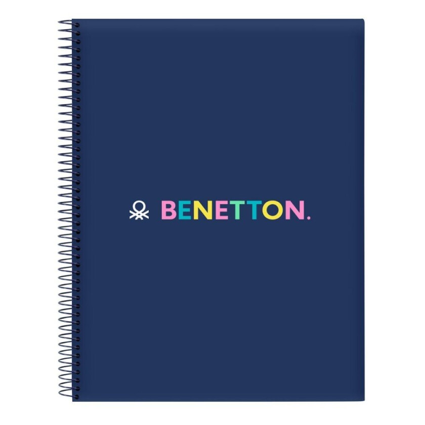 Notatbok Benetton Cool Marineblå A4 120 Ark