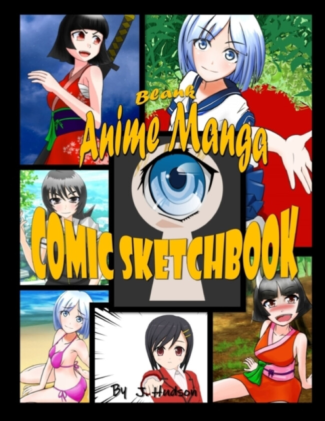 Blank Anime Manga Comic Sketchbook av J Hudson (Paperback)