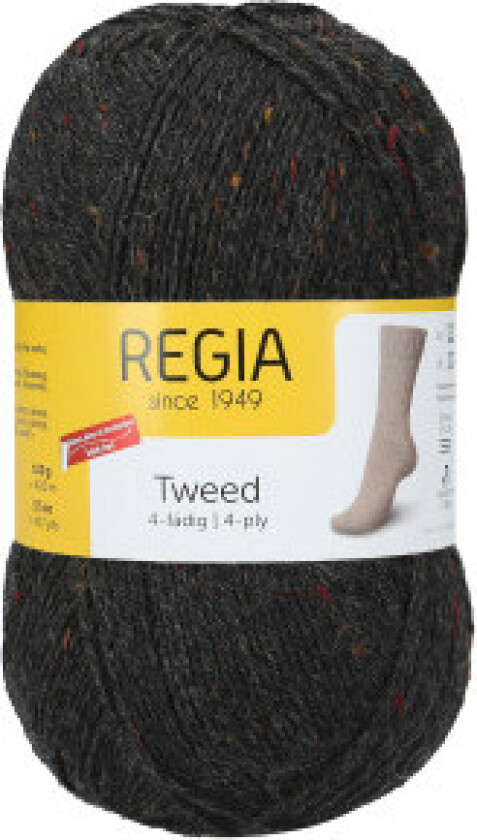 Regia Tweed Garn 90 Antracit