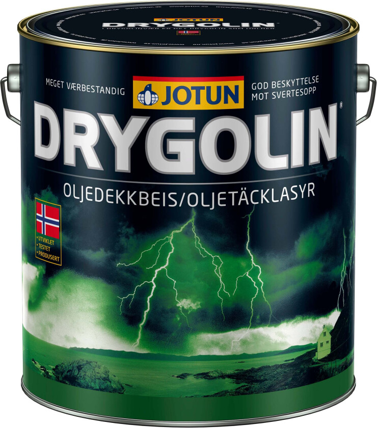 Drygolin Oljedekkbeis Hvit 9l