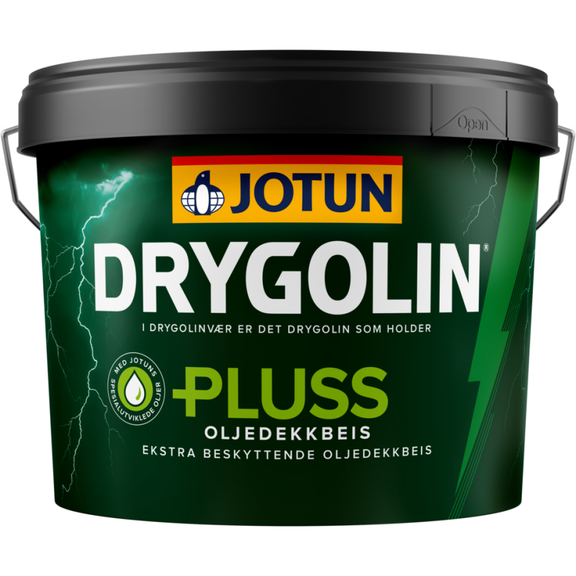 Drygolin Pluss Oljedekkbeis Hvit 10l