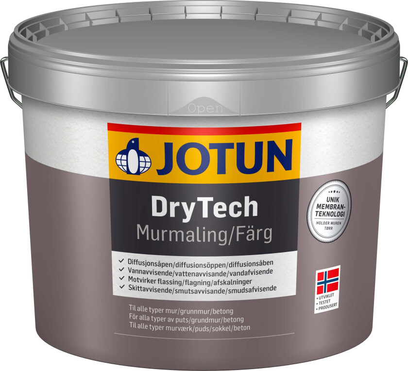 DryTech Murmaling Lysgrå 9l