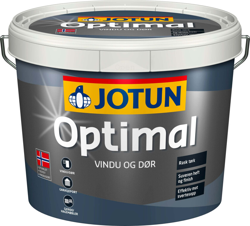 Optimal Vindu og Dør Oksydrød 2.7L