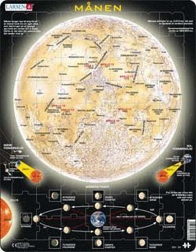 Puzzle Moon - 70 pieces Maxi (36.5x28.5 cm) Gulv
