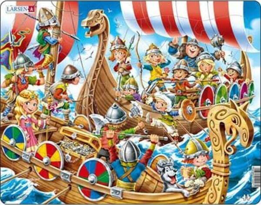Puzzle Vikings - 30 pieces Maxi (36.5x28.5 cm) Gulv