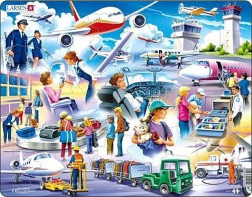 Puzzle Airport - 42 pieces Maxi (36.5x28.5 cm) Gulv