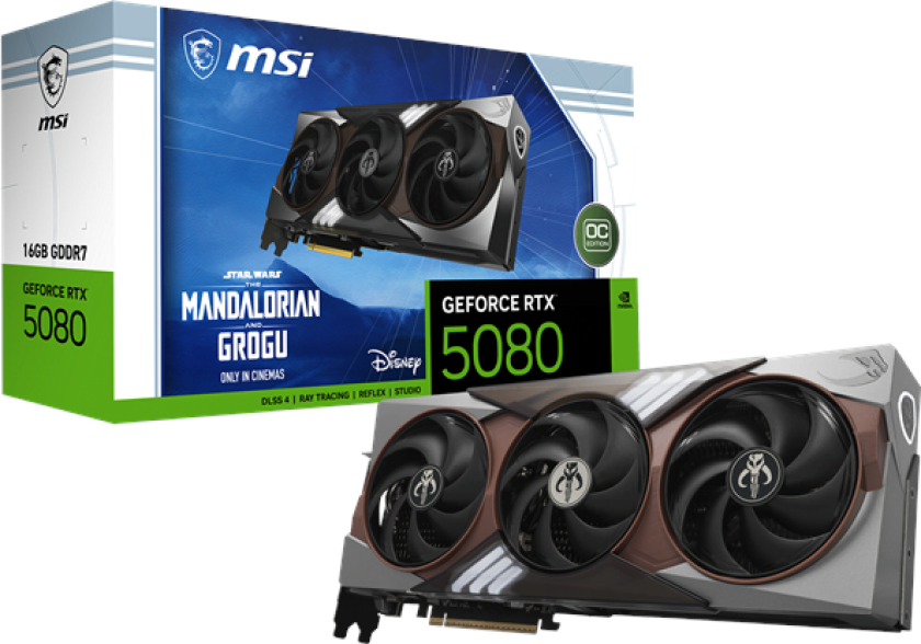 GeForce RTX 5080 The Mandalorian and Grogu Edition OC - 16GB GDDR7 RAM - Grafikkort