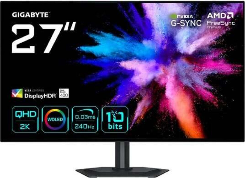 27" GIGABYTE GO27Q24G - 2560x1440 (QHD) - 240Hz - WOLED