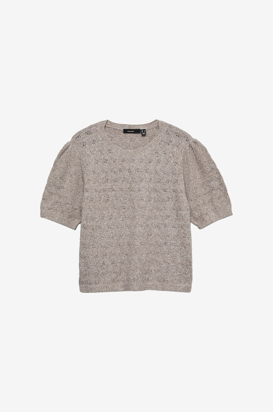 Pullover vmDoffy Stitch 2/4 O-neck - Grå