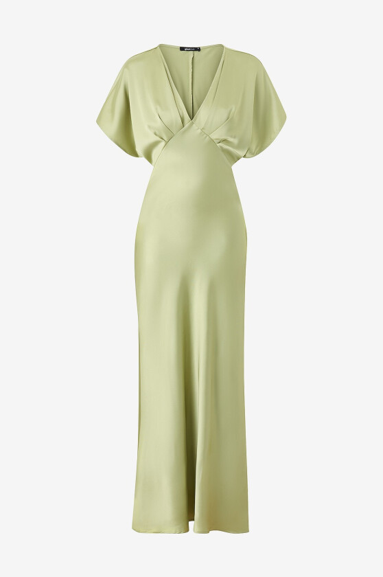 Maxikjole Satin Maxi - Grønn
