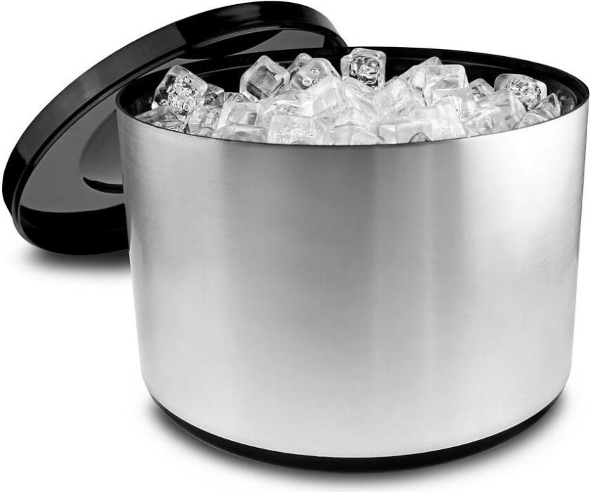 10 Liter Isspand Børstet Aluminium Effekt