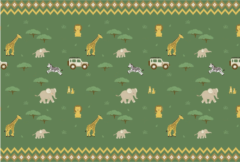 Duk i stoff Safari Party