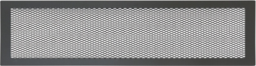VENTILASJONSRIST 240X75 SORT LAKK