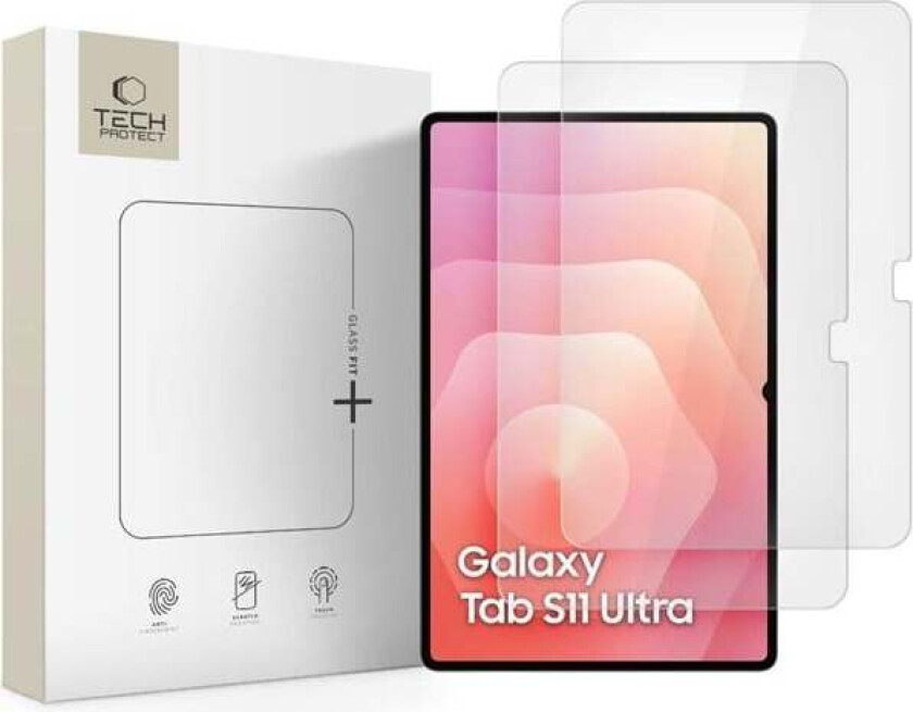 Glass Fit+ 2-pack Tempered Glass for Samsung Galaxy TAB S8 ULTRA / S9 ULTRA / S10 ULTRA / S11 ULTRA 14.6 - Clear