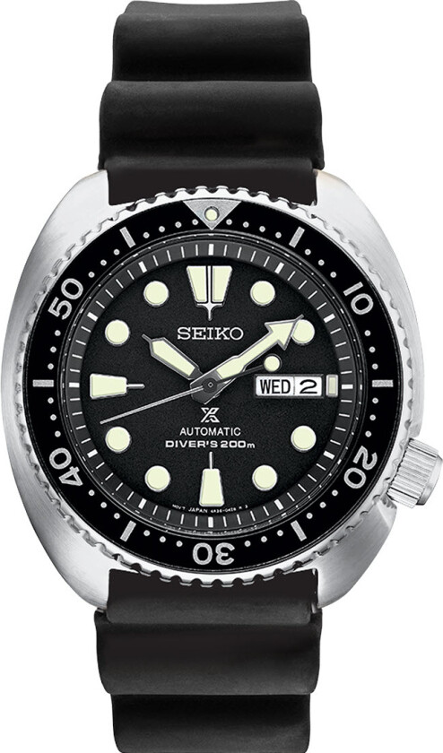 Prospex Turtle SRPE93K1 - Automatisk - Sølv - Herreklokker - Silikon - Mineral