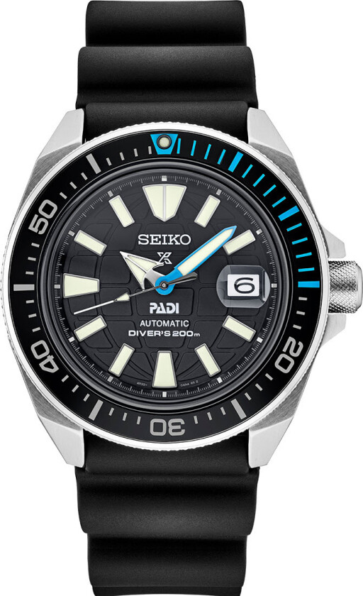 Prospex Padi Save the Ocean SRPG21K1 - Automatisk - Sølv - Herreklokker - Gummi - Safir