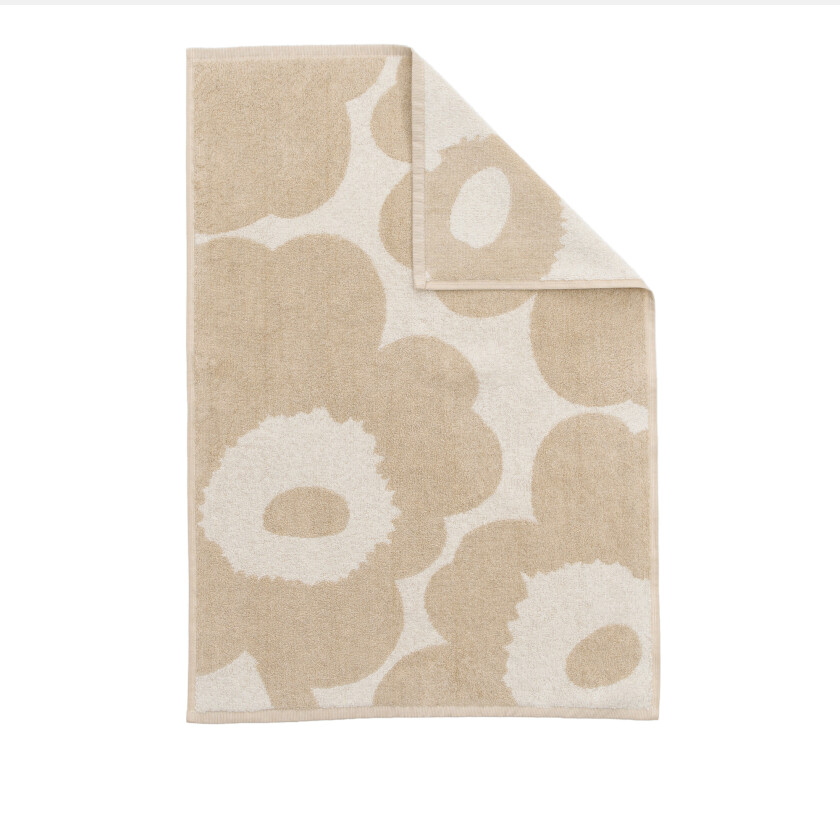 Unikko handhandduk 50x70 cm Off-White, Linen - Håndklær og badehåndklær - Maija Isola