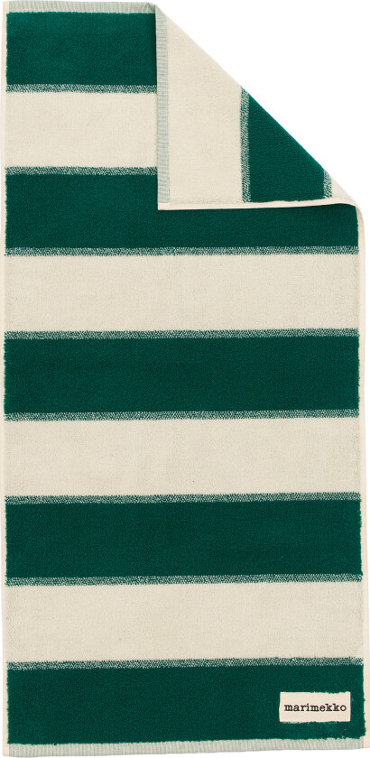 Bilde av Galleria Bath Towel 100 x 160 cm Emerald, melon - Håndklær og badehåndklær - Vuokko Eskolin-Nurmesniemi